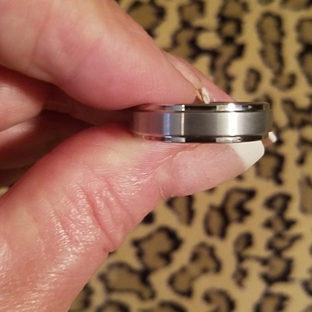 *HOST PICK*Triton white tungsten band-NEW!